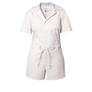 Flylow Around Town Romper Women’s XL Tusk Short Sleeve Stretch Travel One-Piece